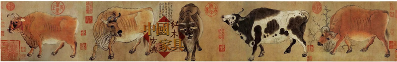 1、唐代畫(huà)家韓滉所繪《五牛圖》原作，現(xiàn)藏于北京故宮博物院。2_副本